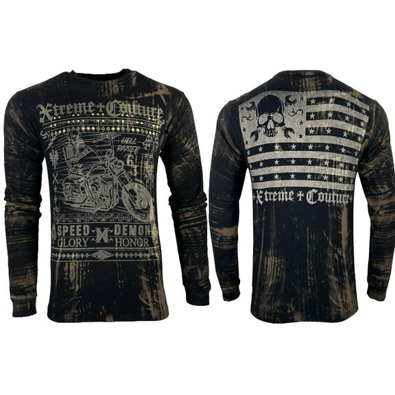 Xtreme Couture By Affliction Men's Long Sleeve T-shirt Speed Demon