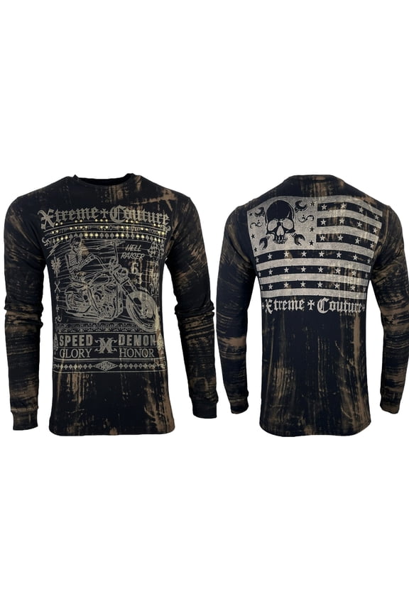 By Affliction Men's Long Sleeve T-shirt Speed Demon