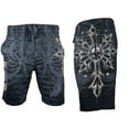 thumbnail image 1 of Xtreme Couture By Affliction Men's Sweat-short SPARTAN Black, 1 of 1