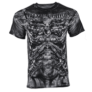 Xtreme Couture By Affliction Men's T-Shirt BIOMECHANICAL Grey