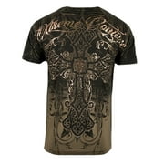 XTREME COUTURE By Affliction Men's T-Shirt DECRETUM Brown