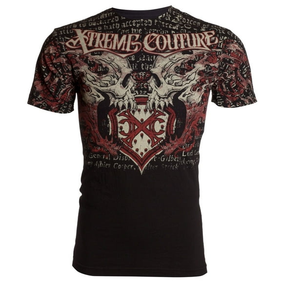 Xtreme Couture By Affliction Men's T-Shirt LIGHTNING Black
