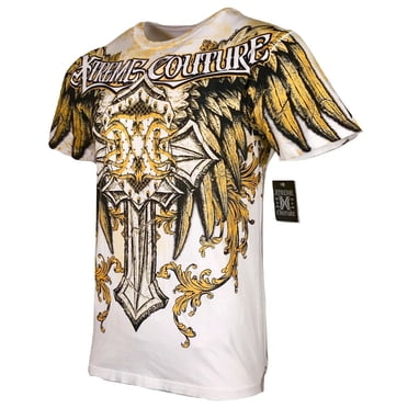 Xtreme Couture By Affliction Men's T-Shirt – Carnivore Y2K Graphic Tee, 100% Cotton, Premium Print
