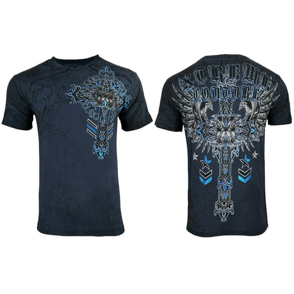 Xtreme Couture By Affliction Men's T-shirt Iron Work