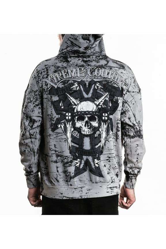 By Affliction Unisex Oversized Boxy Pullover Hoodie Cannon