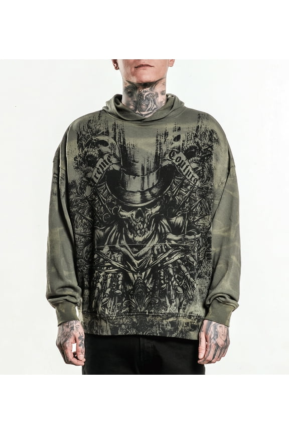 By Affliction Unisex Oversized Boxy Pullover Hoodie OFFERING
