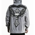 thumbnail image 1 of Xtreme Couture By Affliction Unisex Oversized Boxy Pullover Hoodie Saints, 1 of 13