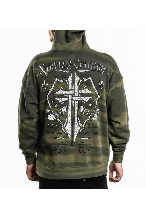 By Affliction Unisex Oversized Boxy Pullover Hoodie Saracen