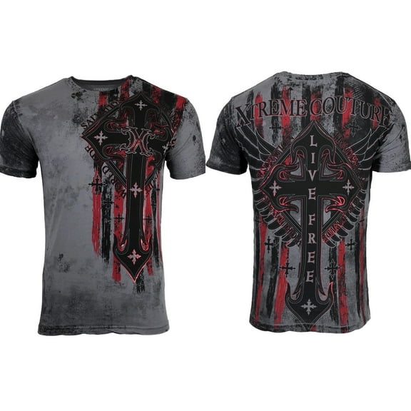 Xtreme Couture By AfflictionMen's T-Shirt LIBERTY CRUSADE Biker
