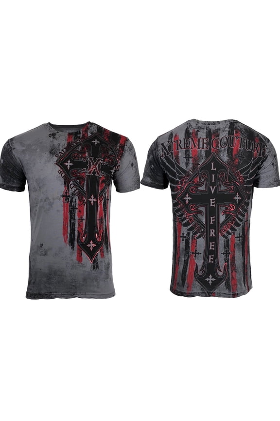 By AfflictionMen's T-Shirt LIBERTY CRUSADE Biker