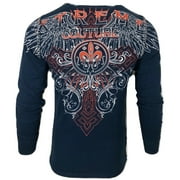 Xtreme Couture by AFFLICTION Men's T-Shirt RIVETER THERMAL Biker Wings MMA