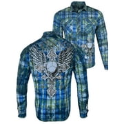 Xtreme Couture by Affliction Men's Button Down Shirt Iron Cadence