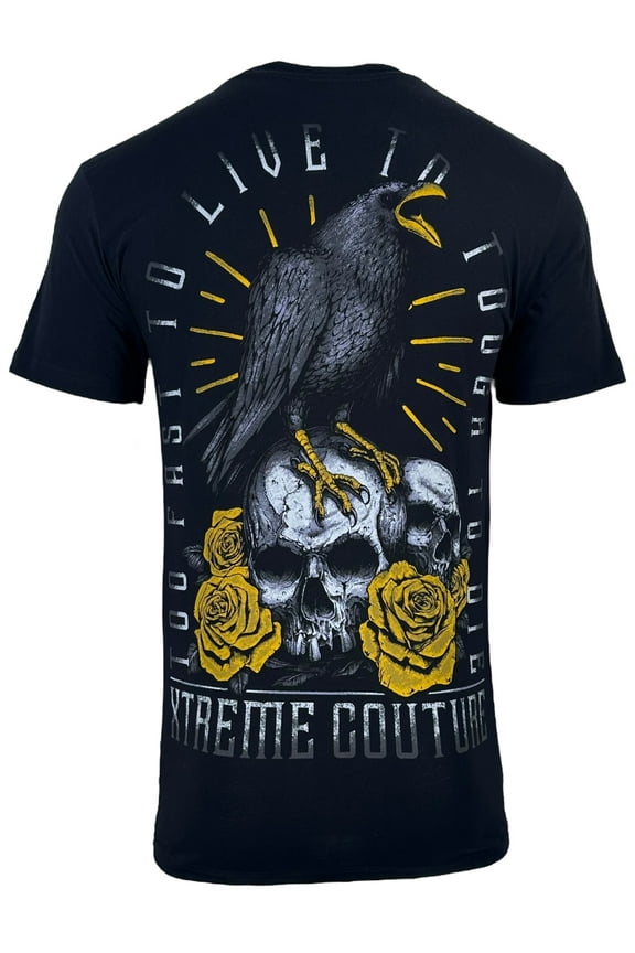 by Affliction Men's T-Shirt Crow