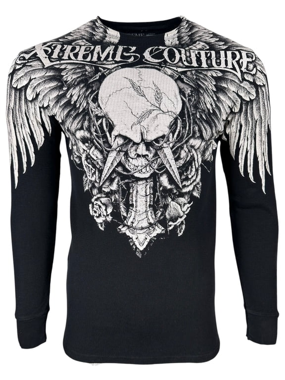 by Affliction Men's Thermal Shirt Dagger