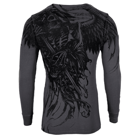 Xtreme Couture by Affliction Men's Thermal Shirt WLEDING DEATH