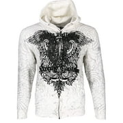 Xtreme Couture by Affliction Men's Zip Up Hoodie Cast Iron
