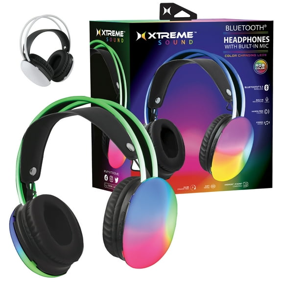 Xtreme Digital Lifestyle Accessories Wireless Gaming Headset, Rainbow Multicolor