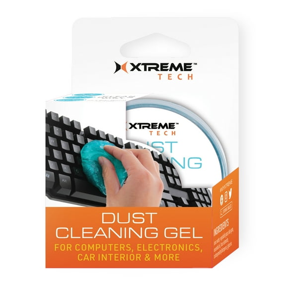Xtreme Dust Cleaning Gel for Computers, Keyboards, Electronics, Car Interiors, and More, Designed to Easily Remove Dust and Dirt from Hard-to-Reach Places, Electronic Safe, 3.5 oz