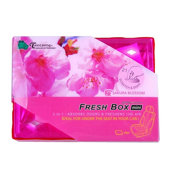 Xtreme Fresh Mini Under Seat Gel Air Freshener (Sakura Blossom), 2 in 1 : Absorbs Odors & Freshens The Car By Treefrog