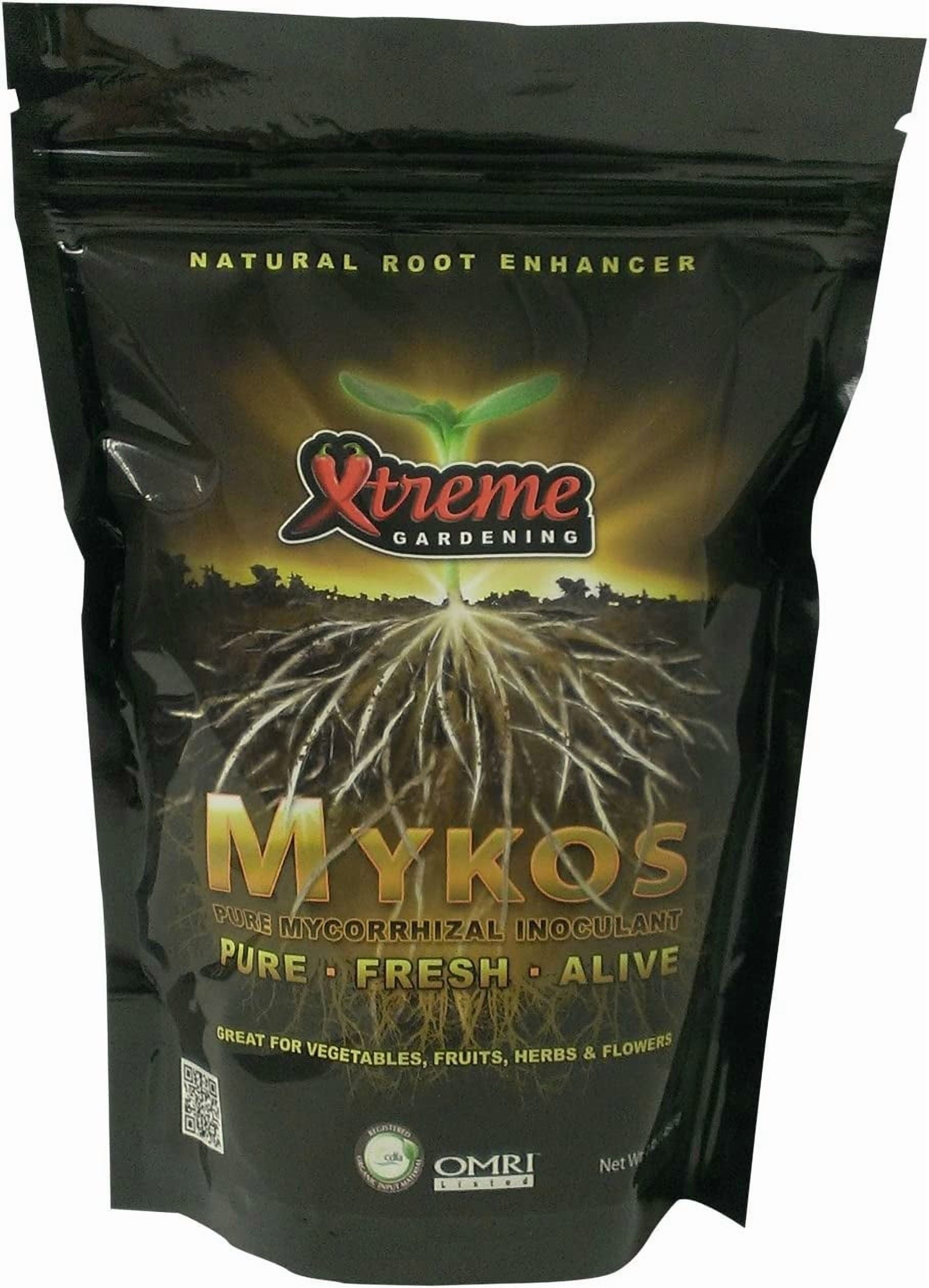 Xtreme Gardening Mykos Pure Mycorrhizal Fertilizers, 2.2 lb with Superior nutrient management