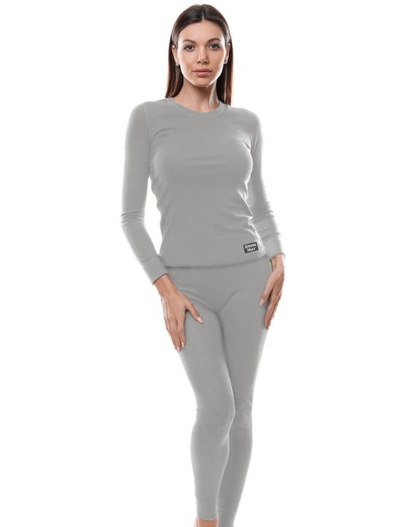 Womens Thermal Underwear Set Insulated Shirt & Long Johns, Sizes S-XL