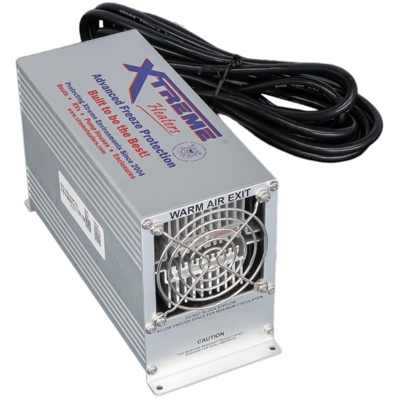 Xtreme Heaters Industrial Enclosure Heater | Certified Freeze Protection for Backflow Enclosures, Electrical cabinets Well & Pump Houses, Air Compressor Enclosure & More (800W (50-65))