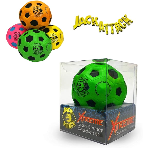 Xtreme High Bounce Rubber Ball “Street Rated” By Jack Attack (Green)