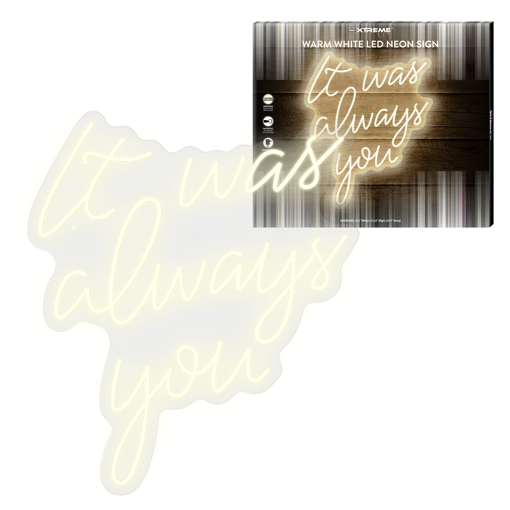 Shop LED Neon Sign of It was always you Neon Letters – NeonWill