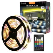 Xtreme Lit 50ft LED Color Changing Multi-Color Light Strip, Sound Reactive, Indoor, Corded Electric