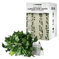 Xtreme Lit 5ft Indoor Curtain Vine LED Lights with Green Ivy Leaves