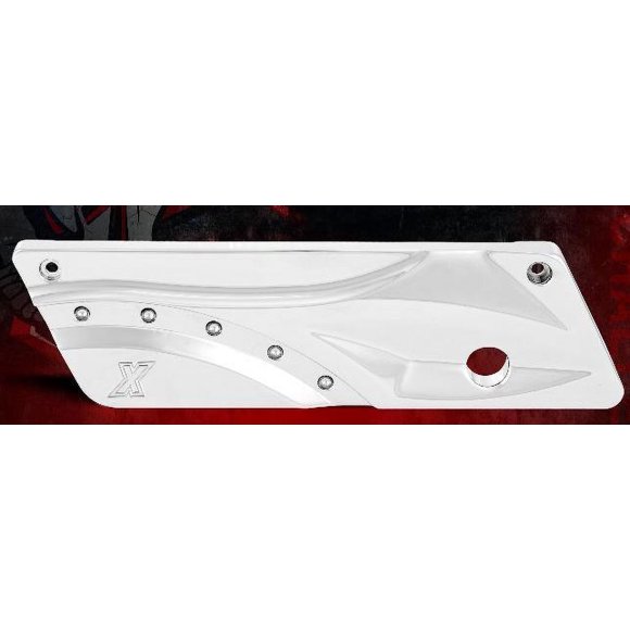 Xtreme Machine Saddlebag Latch Cover Challenger - Chrome 0200-2002XCH-CH