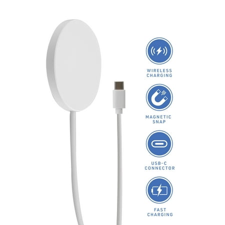 Xtreme Magnetic Wireless Charger, 10W Fast Wireless Charger Compatible with iPhone 16 Pro Max/16 Pro/16/16 Plus/15/14/13/12 Series, Most Galaxy Phones, and other Android Devices