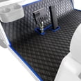 thumbnail image 1 of Xtreme Mats Club Car DS Golf Cart Mat, Full Coverage Golf Cart Floor Liner Mat - Fits Club Car DS (1982-2013) and Villager (1982-2018) Models - Black with Blue Trim, 1 of 7