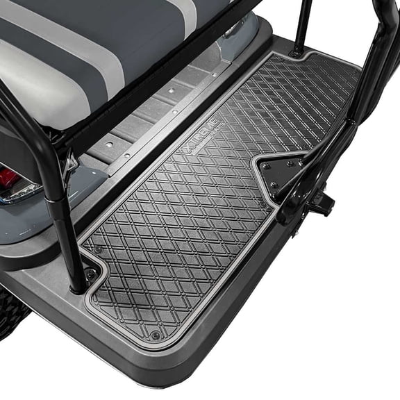 Xtreme Mats Golf Cart Floor Mat for Rear Seat Kits & Rear Facing Foot Rests - Fits Select ICON Rear seat kits (2021 ) - Grey Trim