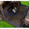thumbnail image 1 of Xtreme Mats Golf Cart Mat, Full Coverage Golf Cart Floor Liner - Compatible with ICON (i20, i40) and Advanced EV (Gen1) - Blue Trim, 1 of 2