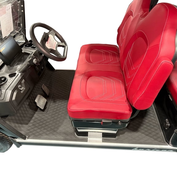 Xtreme Mats Golf Cart Mat, Full Coverage Golf Cart Floor Liner Mat - Fits Advanced EV Horizon - All Black