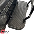 thumbnail image 1 of Xtreme Mats Golf Cart Mat for Rear Facing Foot Rests & Rear Seat Kits - Fits EZGO RFSPRO L6 Rear Foot Rest Mat - BLACK Trim, 1 of 11