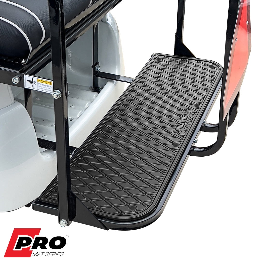 Xtreme Mats Golf Cart Mat for Rear Facing Foot Rests & Rear Seat Kits