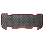Xtreme Mats MADJAX Golf Cart Floor Mat for Rear Seat Kits & Rear Facing Foot Rests - Fits MADJAX Genesis 250/300 Rear Seat Kit - RED Trim