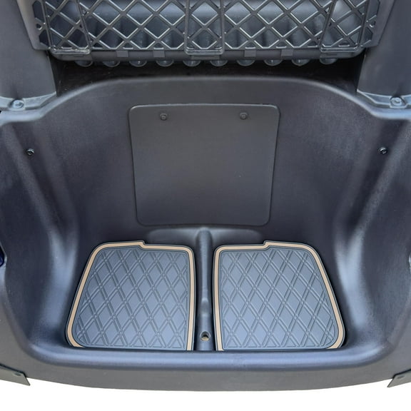 Xtreme Mats PRO Series Bag Well Mat -  Fits ATLAS & Club Car Precedent, Onward, Tempo  - Beige Trim