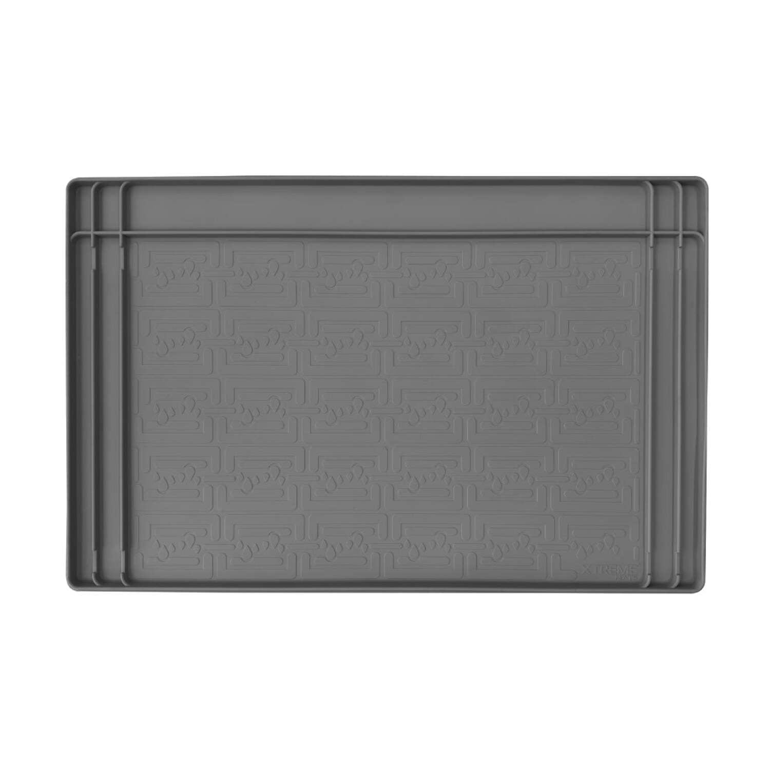 XTREME MATS Trimmable Rubber Under Sink Cabinet Mat – Ultimate Waterproof Protection for Kitchen or Bathroom Cabinets with Patented Overflow Channel 34" 1/4 x 22" 1/4