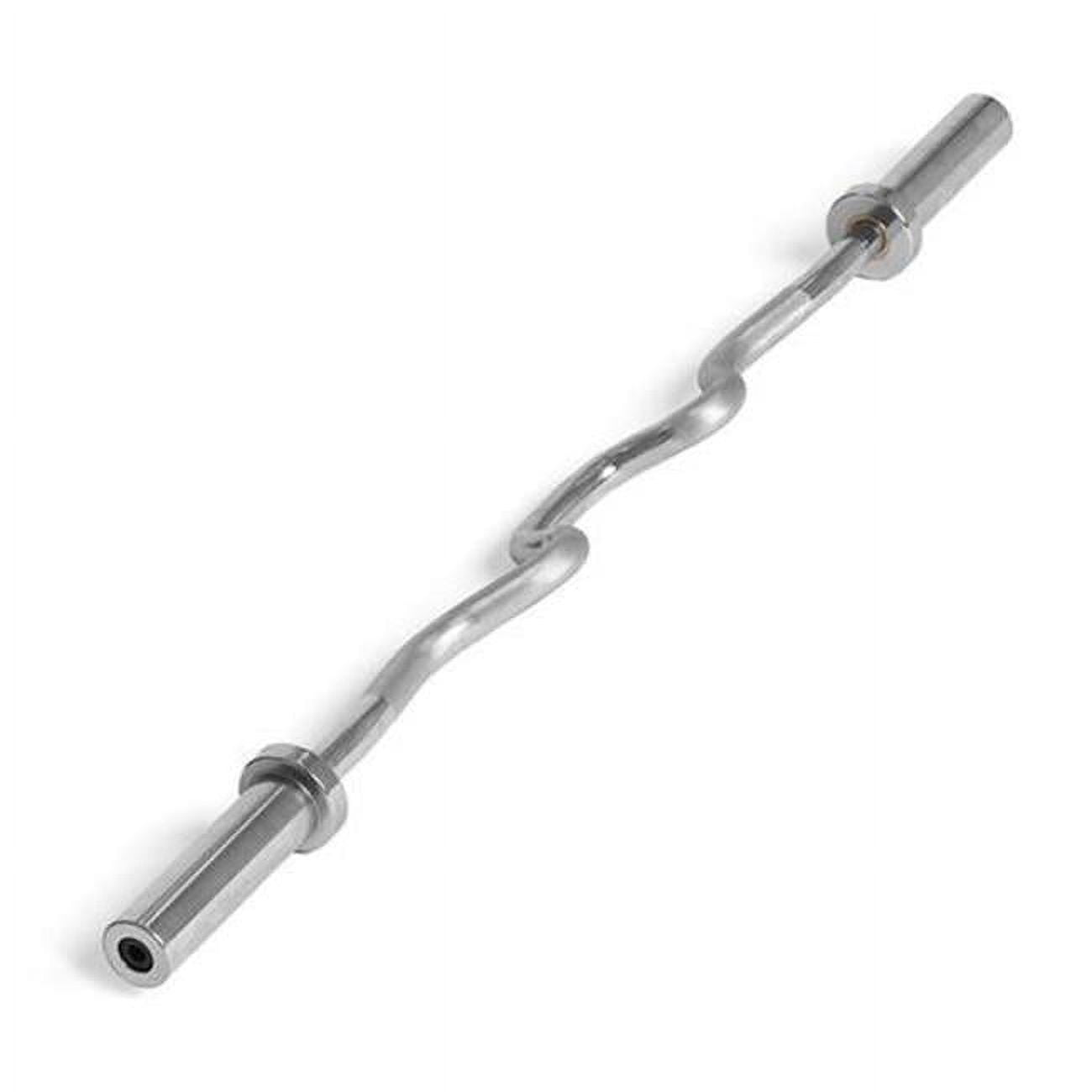 Xtreme Monkey XM 1338 2 in. Olympic Solid Super Curl Bar Silver Walmart