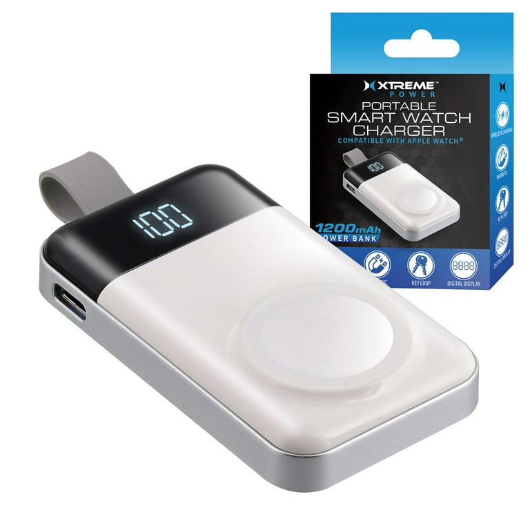 Xtreme Portable Apple Watch Charger, 1200mAh Wireless Magnetic