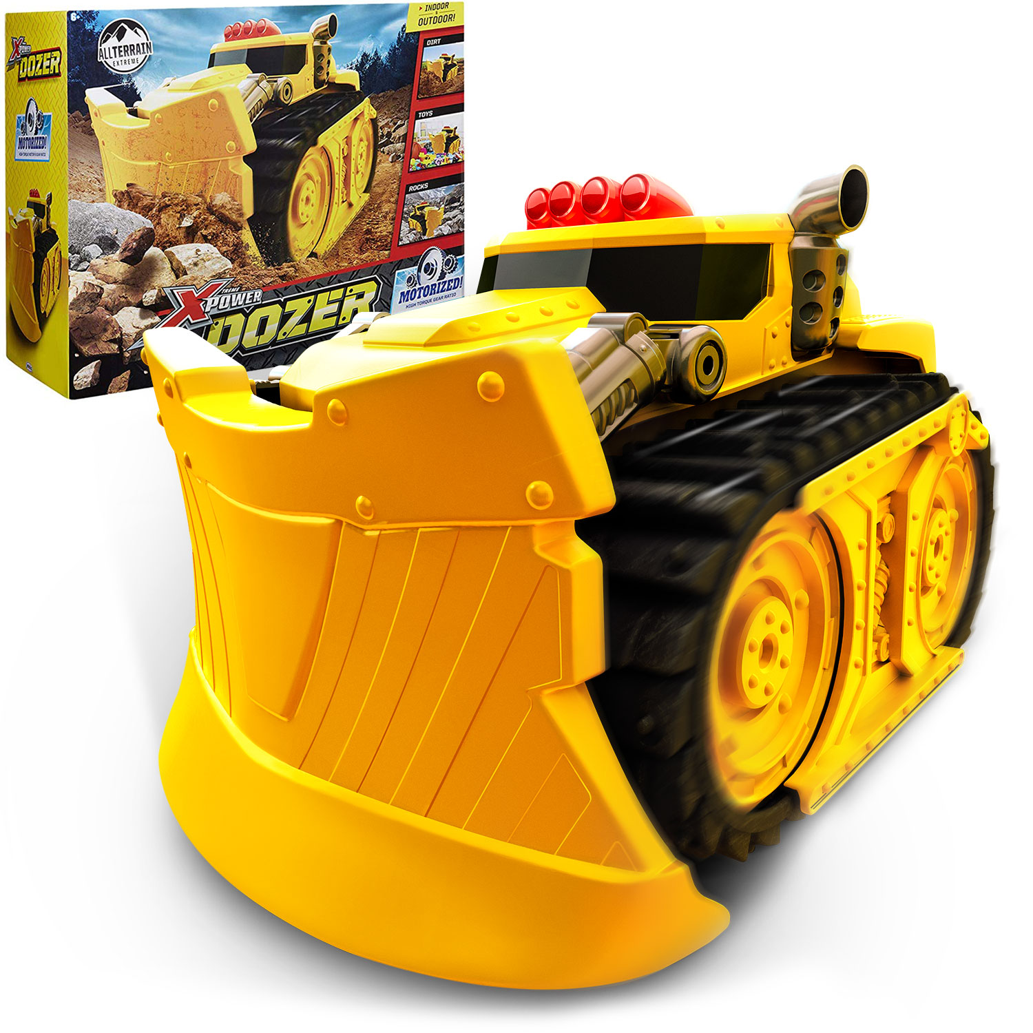 Xtreme Power Dozer - Motorized Extreme Bulldozer Toy Truck for Toddler Boys & Kids Who Love Construction ToysPlow Through Dirt, Toys, Wood, Rocks-Indoor & Outdoor Play-Spring Summer Fall Winter - image 1 of 9