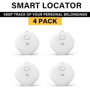 Xtreme Rechargeable Air Tracker Tag 4 Pack, Key Finder Compatible with Apple Find My App for iOS iPhone, GPS Live Location Tracker, USB-C Charging, 100dB Alert, Keychain Attachment, Air Locator