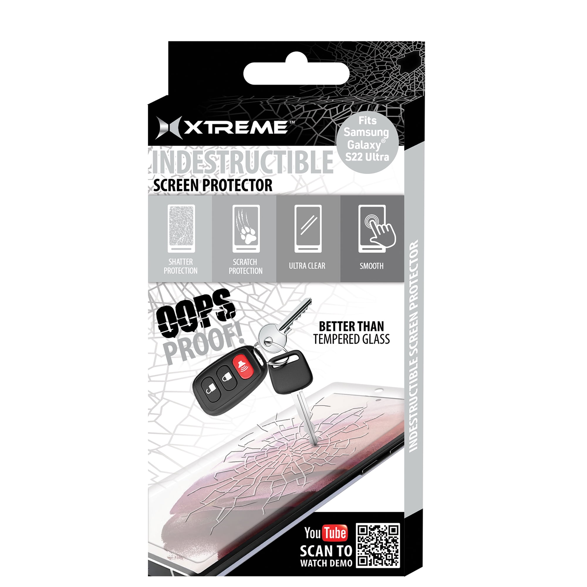 Xtreme Samsung Galaxy S22 Ultra Indestructible Screen Protector, Prevents  Shattered Screen 