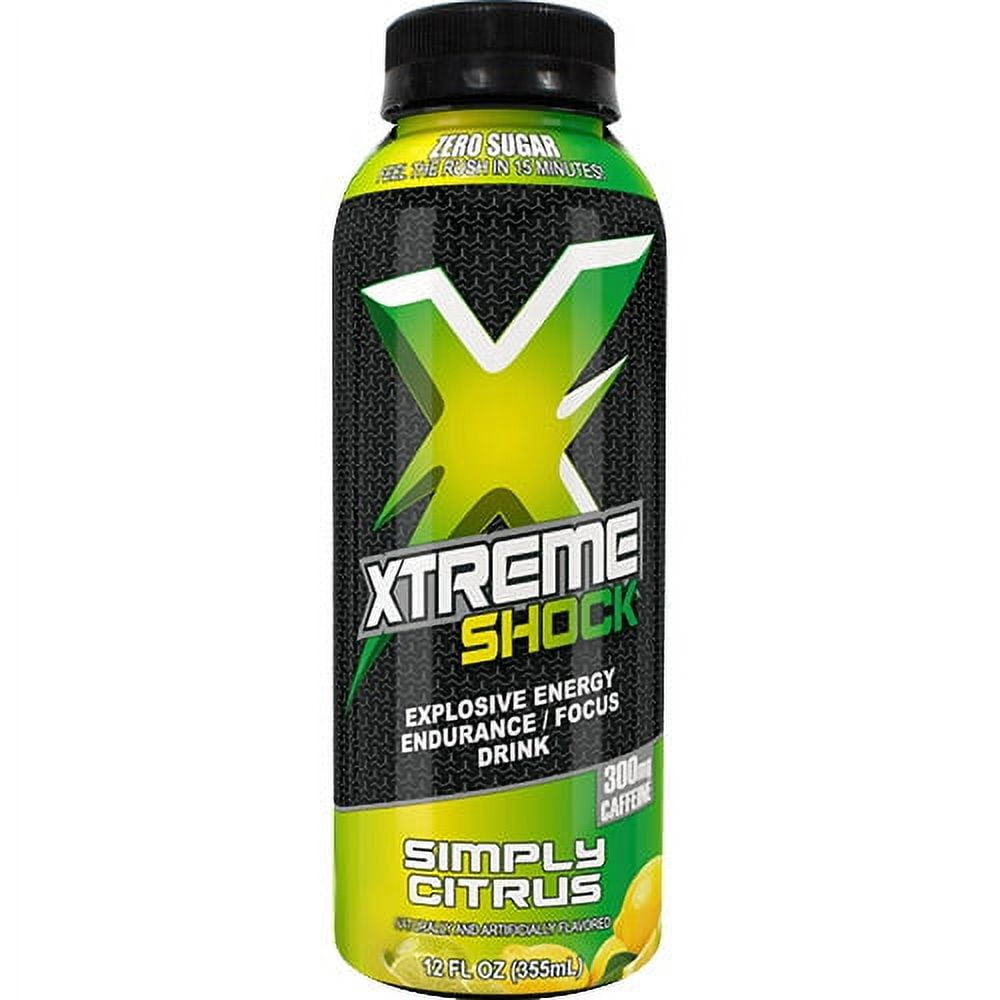 Xtreme Shock RTD PreWorkout Energy Drink, Mountain Burst, Sugar Free