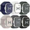 thumbnail image 1 of Xtreme Smart Watch Soft Silicone Band 6 Pack – Small Size, Waterproof, New Buckle Design, 38/40/41 mm, Compatible with Apple Watch Band, For Women/Men, Starlight, Black, White, Navy Blue, 1 of 7