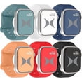 thumbnail image 1 of Xtreme Smart Watch Soft Silicone Band 6 Pack – Small Size, Waterproof, New Buckle Design, 38/40/41 mm, Compatible with Apple Watch, For Women/Men, Black, Abyss Blue, Marigold, Red, White, Cactus, 1 of 6