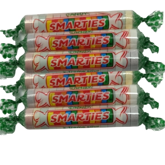 Michele's Pantry Xtreme Smarties Sour Candy Wrapped Fruit Rolls 4 lb Bulk Bag